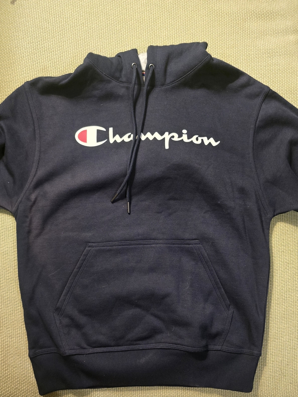 Champion Men’s Navy Logo Hoodie